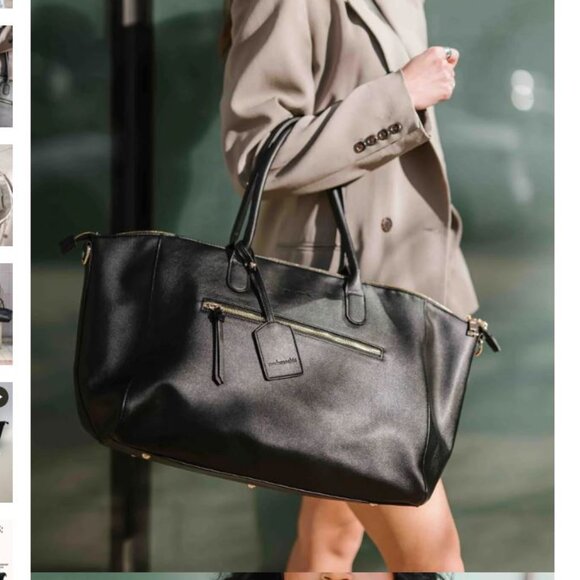 Modern+Chic London Weekender Tote Bag with FREE Sling Bag - Picture 1 of 7